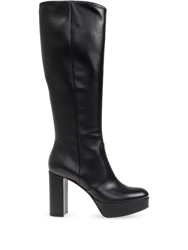 Gianvito Rossi レザーブーツ 110mm | ブラック | FARFETCH JP