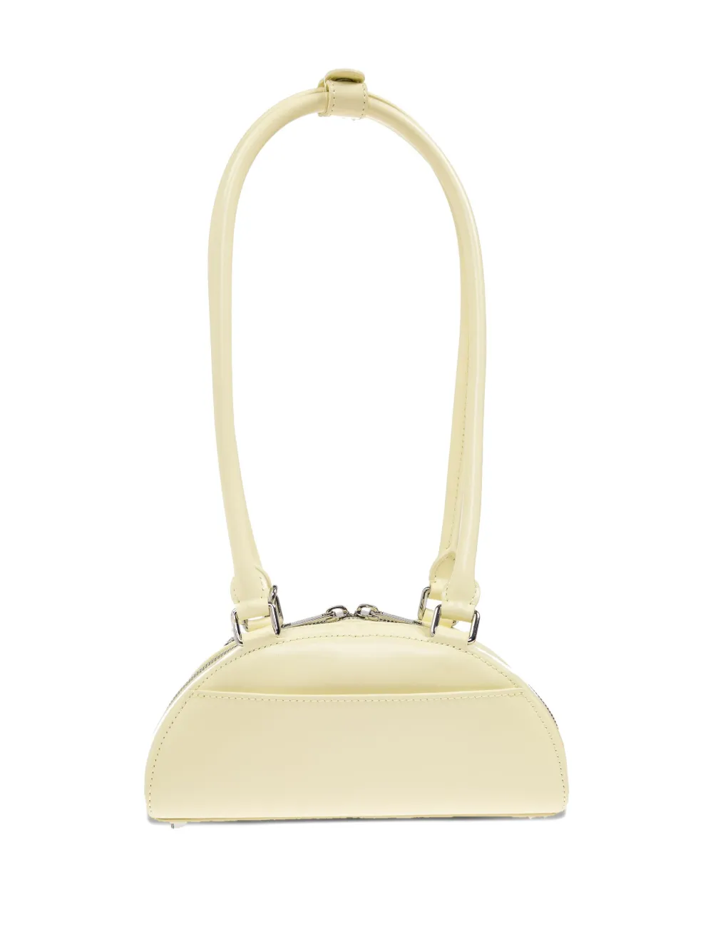 Self-Portrait leather charm-detail shoulder bag Geel