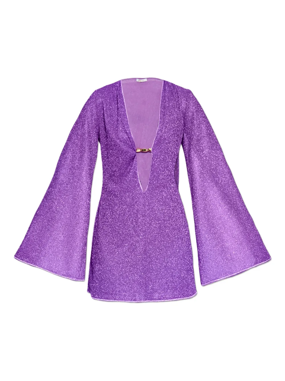 Oséree bell-sleeve mini dress PURPLE