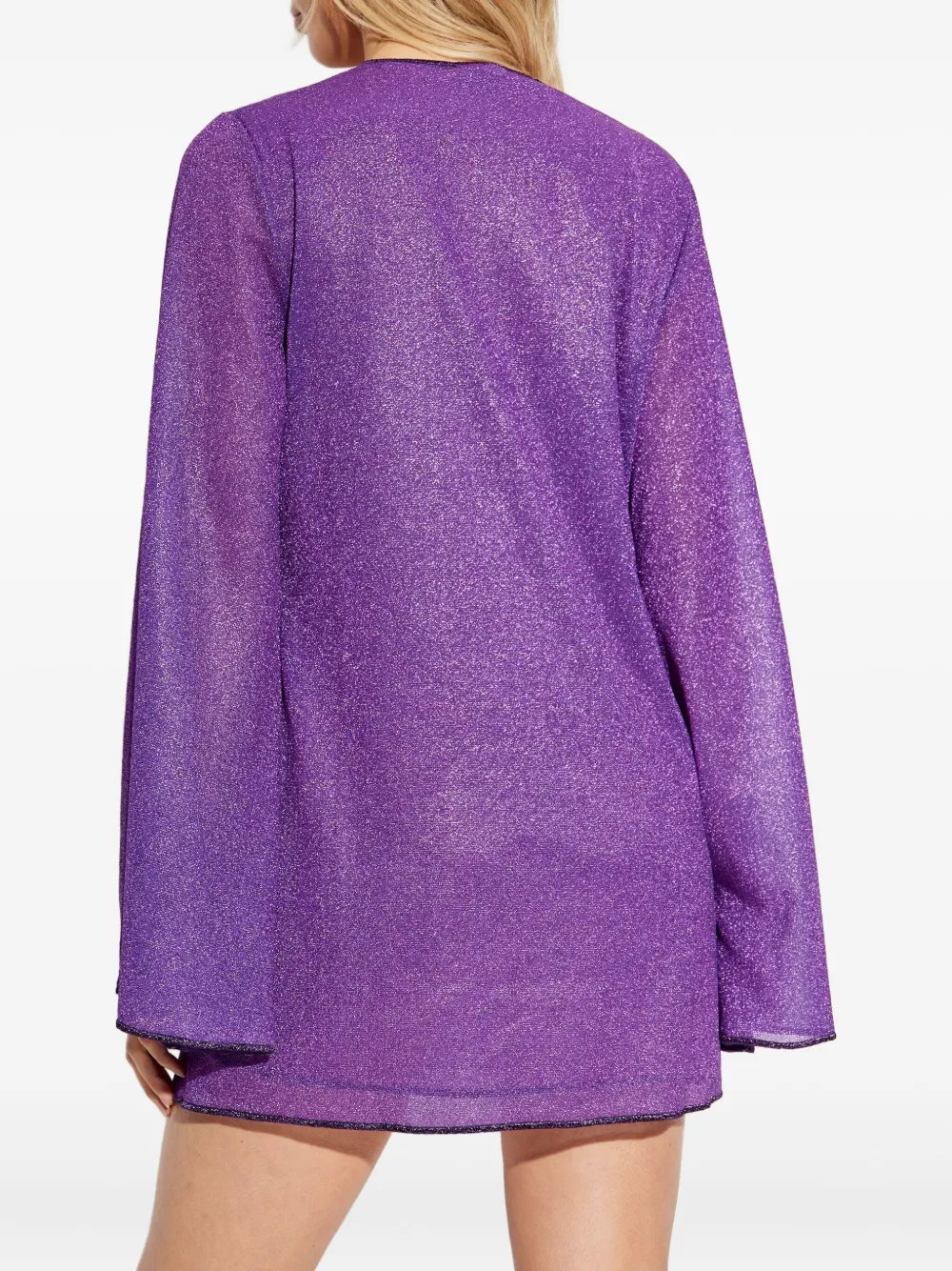 Oséree Mini-jurk met klokmouwen PURPLE
