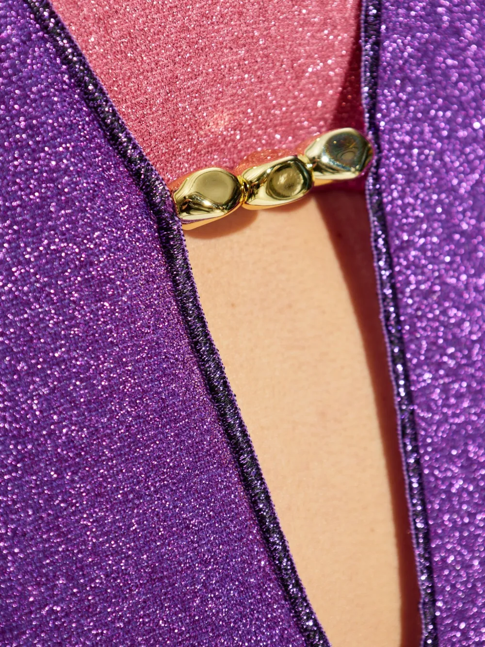 Oséree Mini-jurk met klokmouwen PURPLE