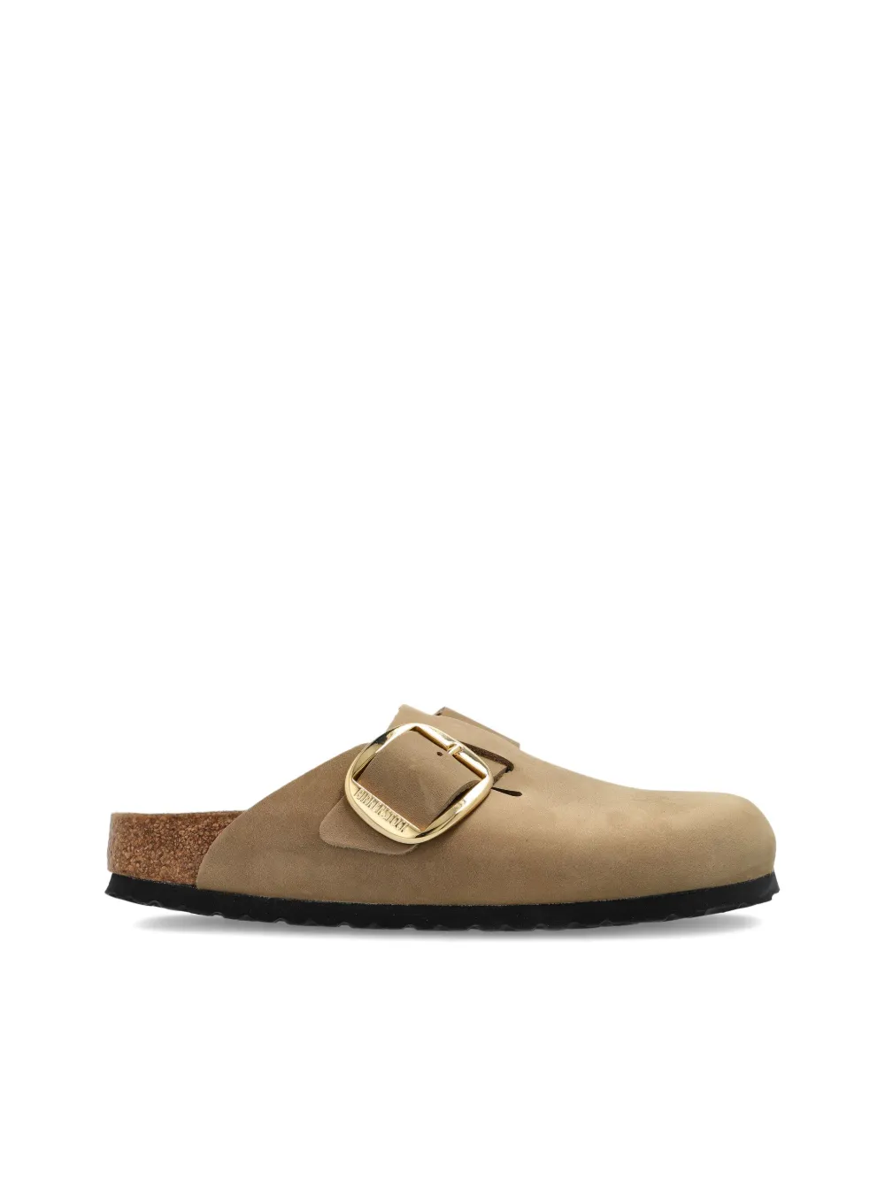 Birkenstock Boston Big Buckle suede mules Brown