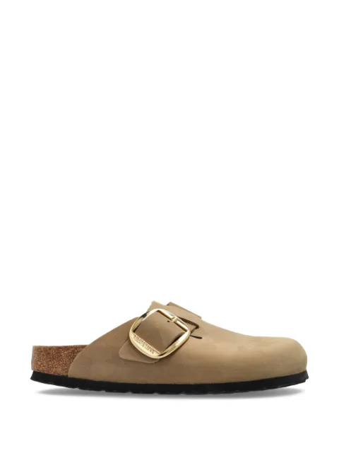 Birkenstock Boston Big Buckle suede mules