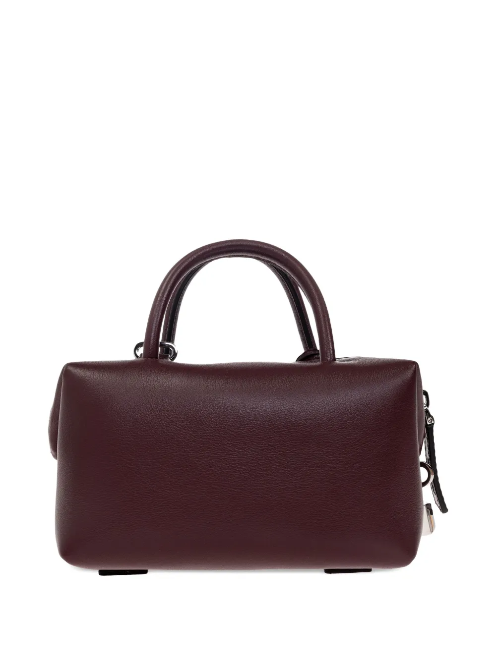 Max Mara Leren shopper Rood