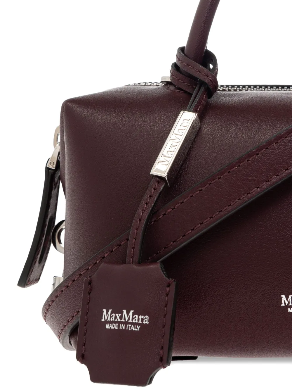 Max Mara レザー トートバッグ | レッド | FARFETCH JP