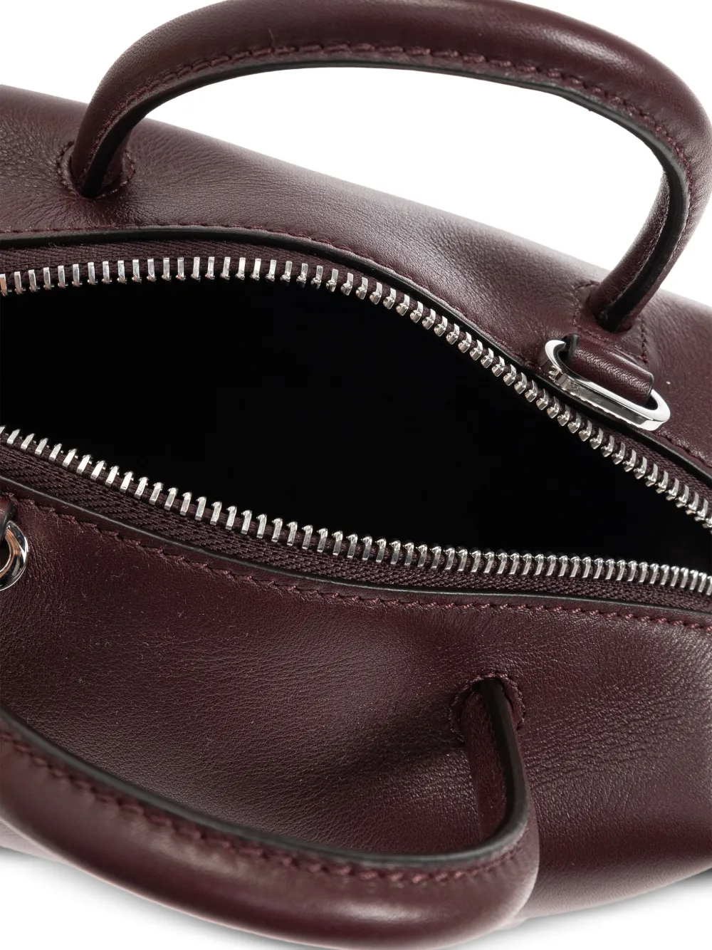 Max Mara Leren shopper Rood