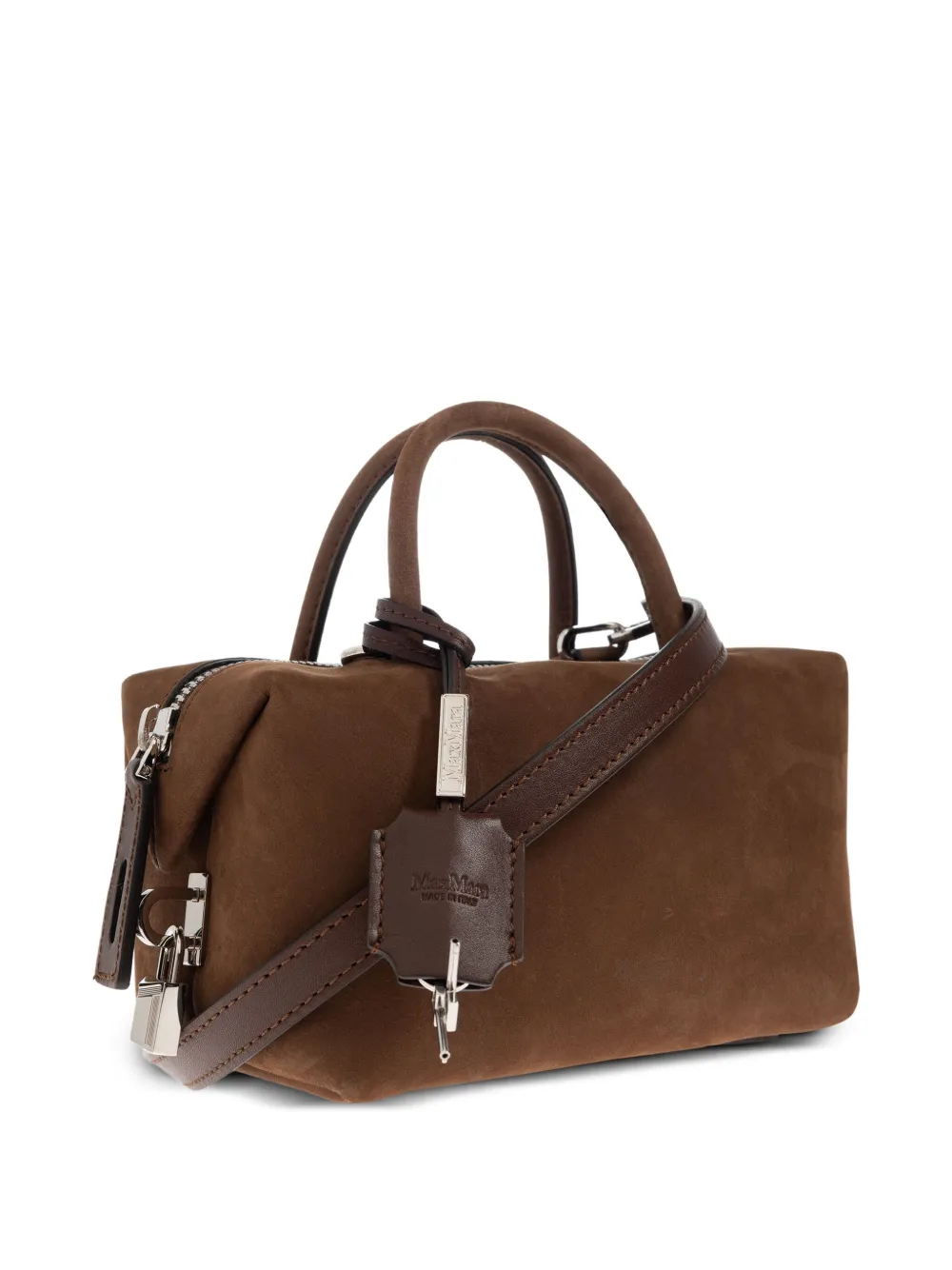 Max Mara Holdall kleine suède shopper Bruin