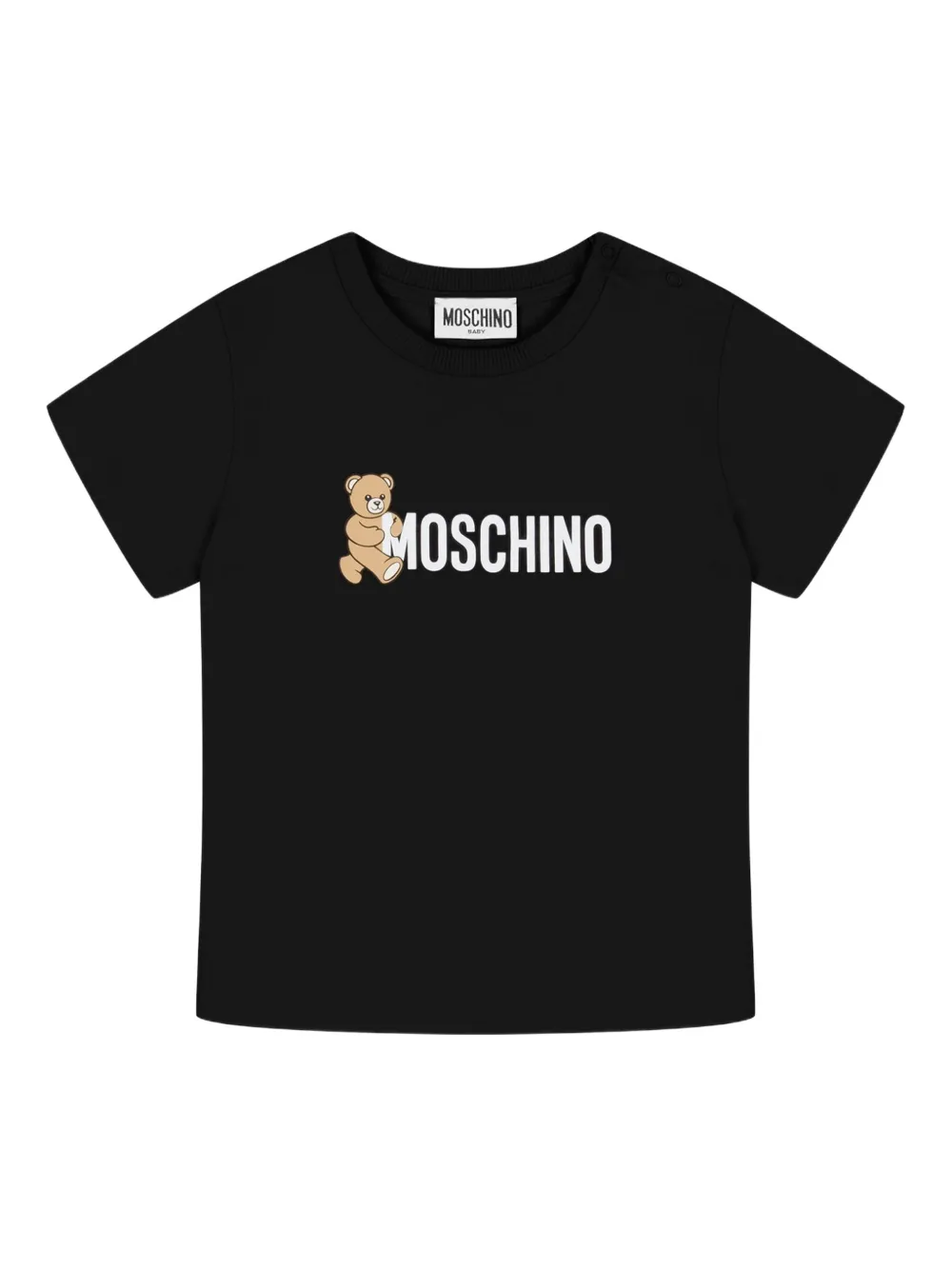 Moschino Kids T-shirt met teddybeerprint Zwart