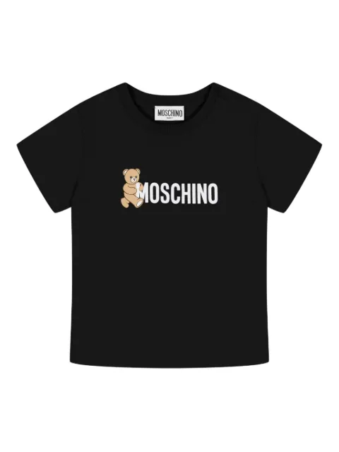 Moschino Kids Teddy Bear-print cotton T-shirt