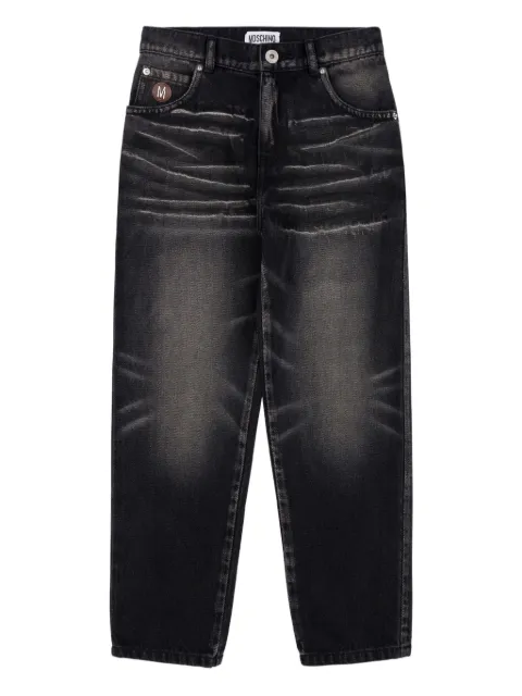 Moschino Kids jean ample à effet usé