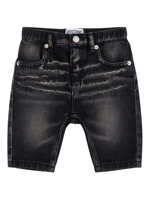 Moschino Kids jeans con efecto envejecido