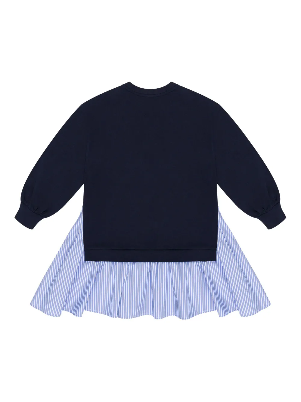 Moschino Kids Gelaagde sweaterjurk Blauw