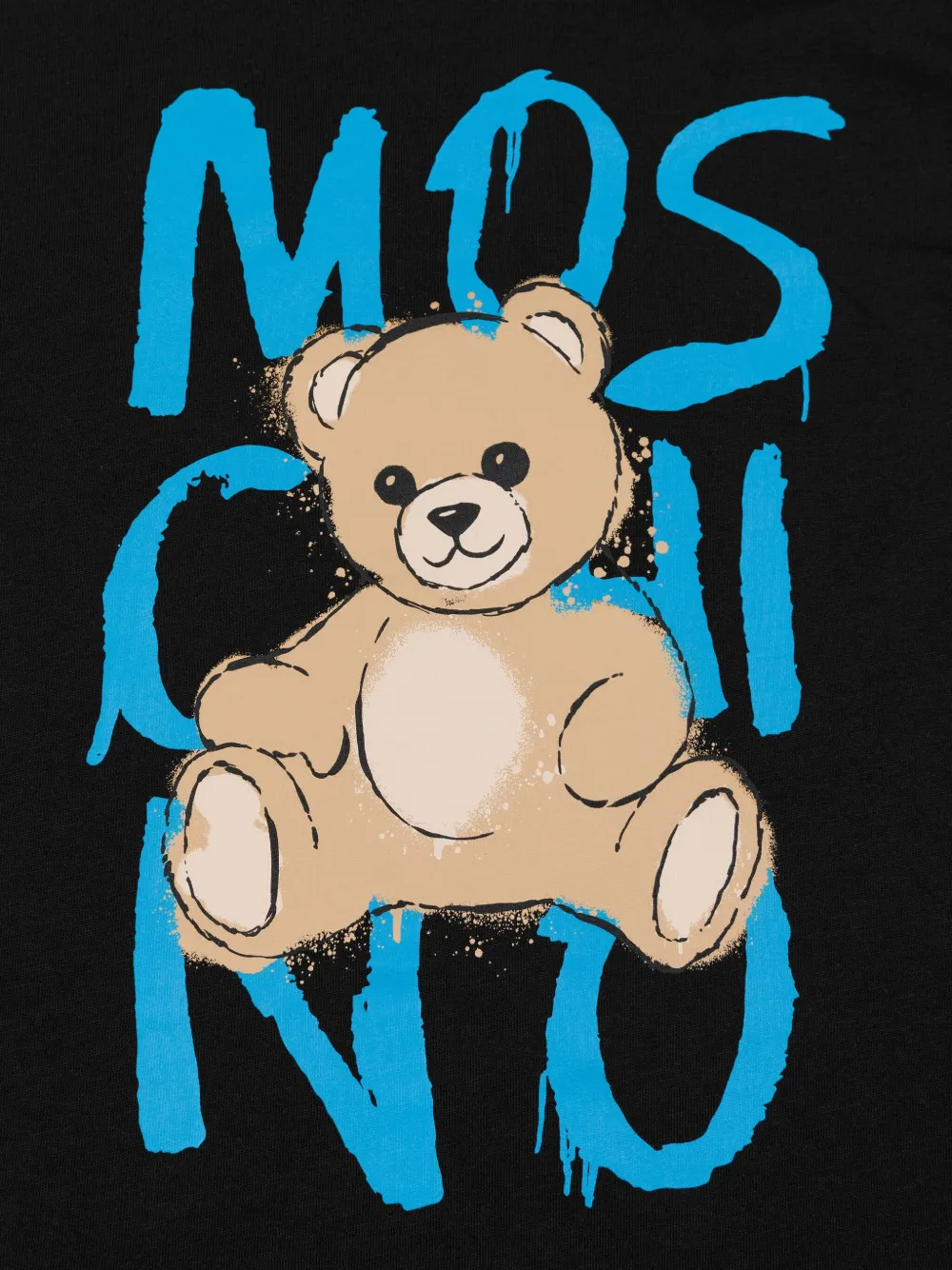 Moschino Kids T-shirt met teddybeerprint 60100 nero