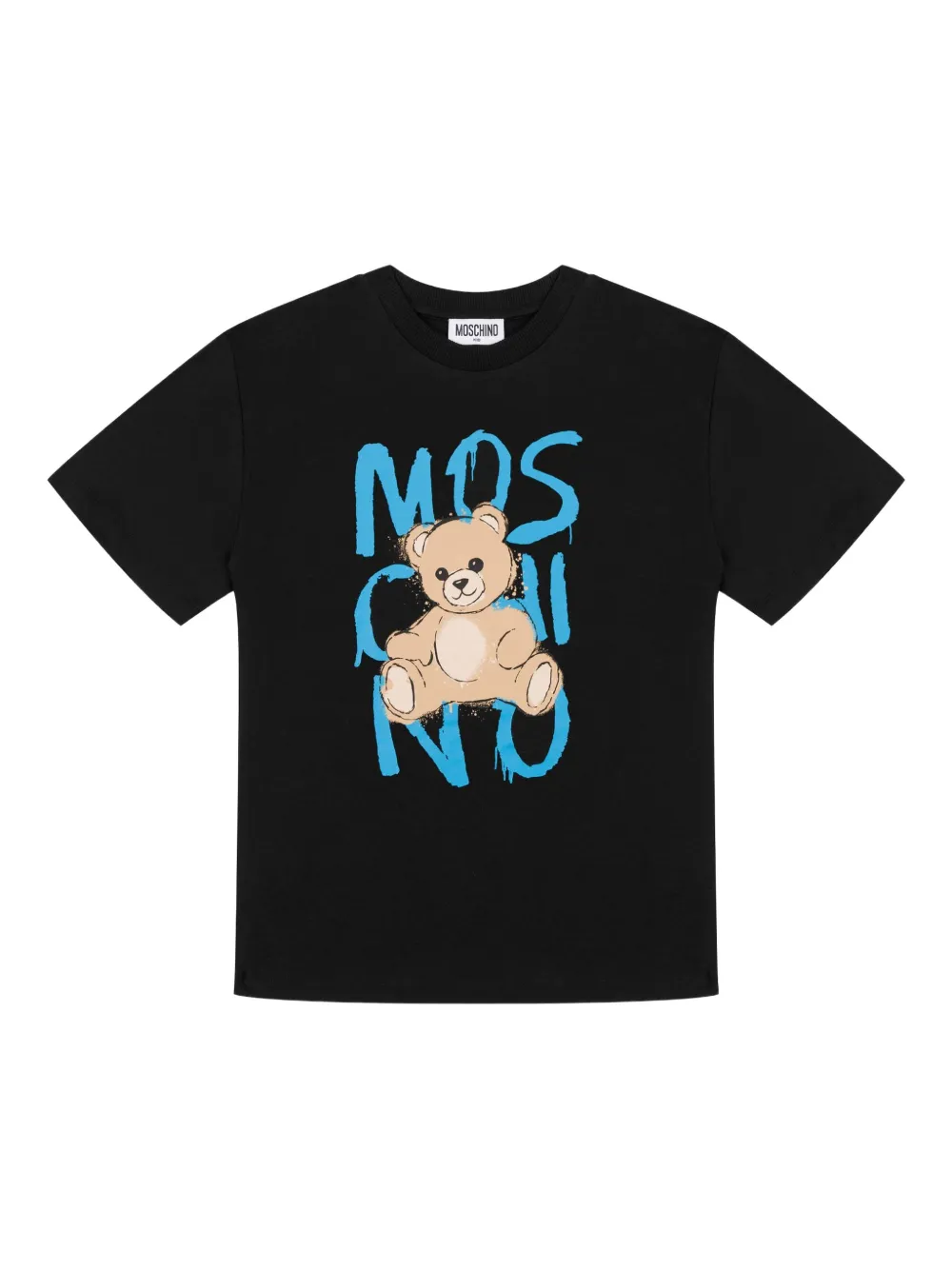 Moschino Kids T-shirt met teddybeerprint 60100 nero