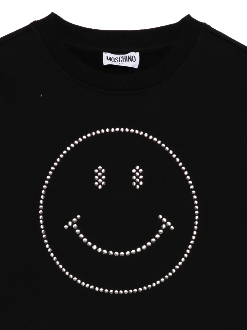 Moschino Kids Verfraaide sweater Zwart