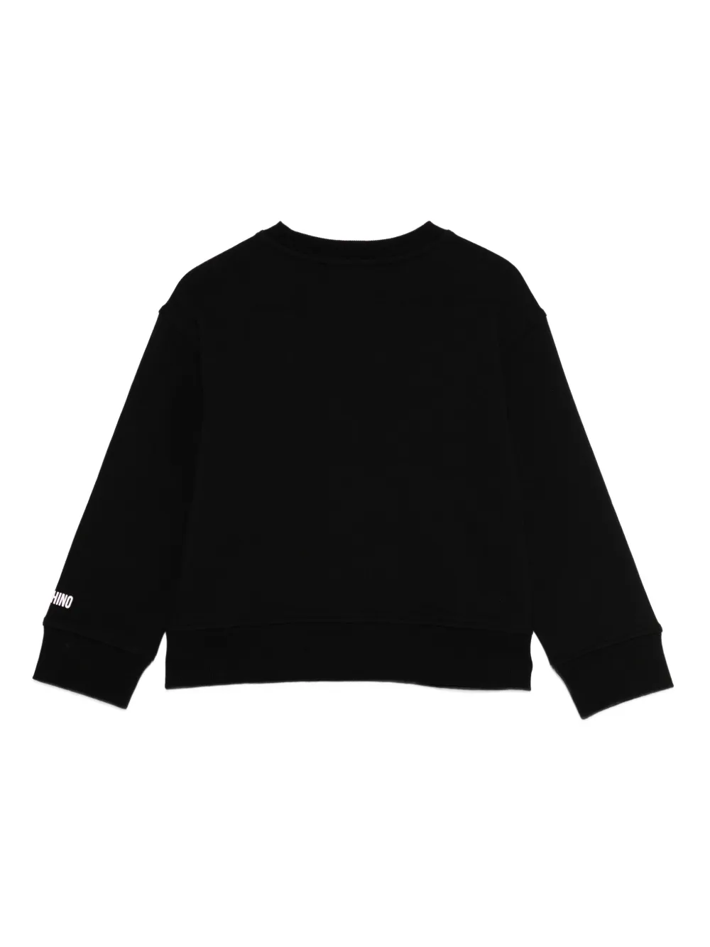 Moschino Kids Verfraaide sweater Zwart