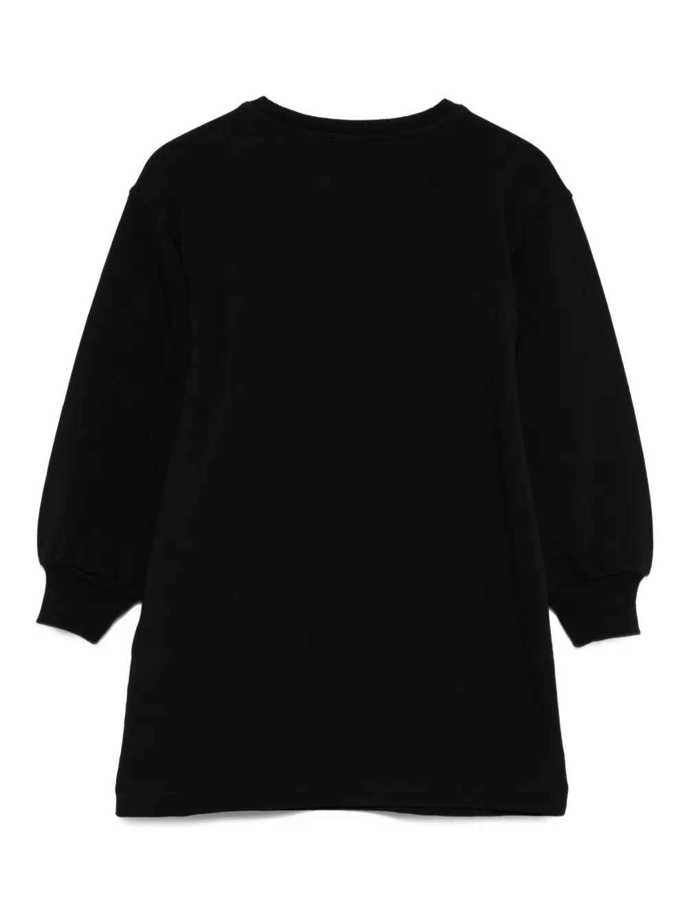 Moschino Kids Jurk met hartstrik Zwart