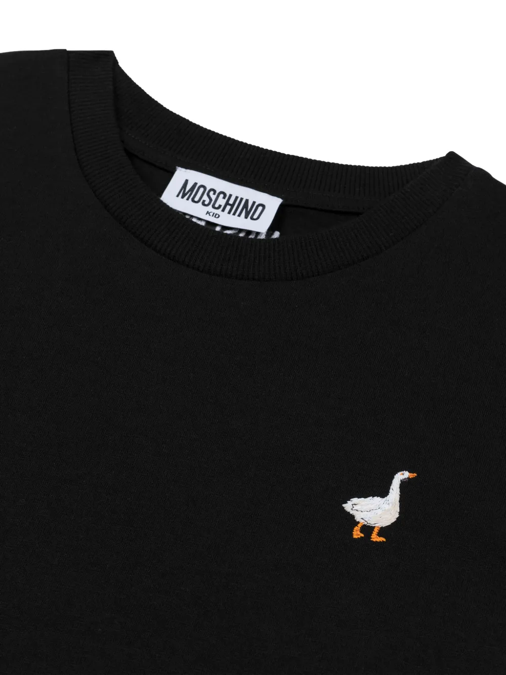Moschino Kids Katoenen T-shirt Zwart