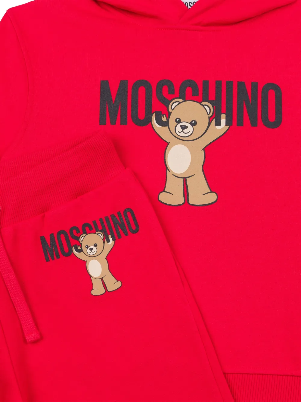 Moschino Kids Trainingspak met teddybeer-print Rood