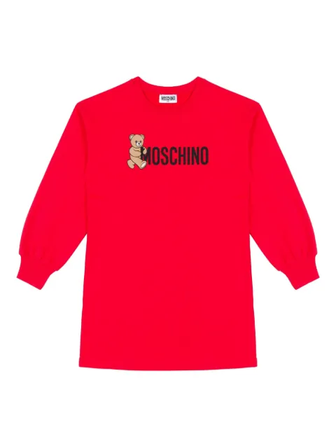 Moschino Kids robe à logo imprimé