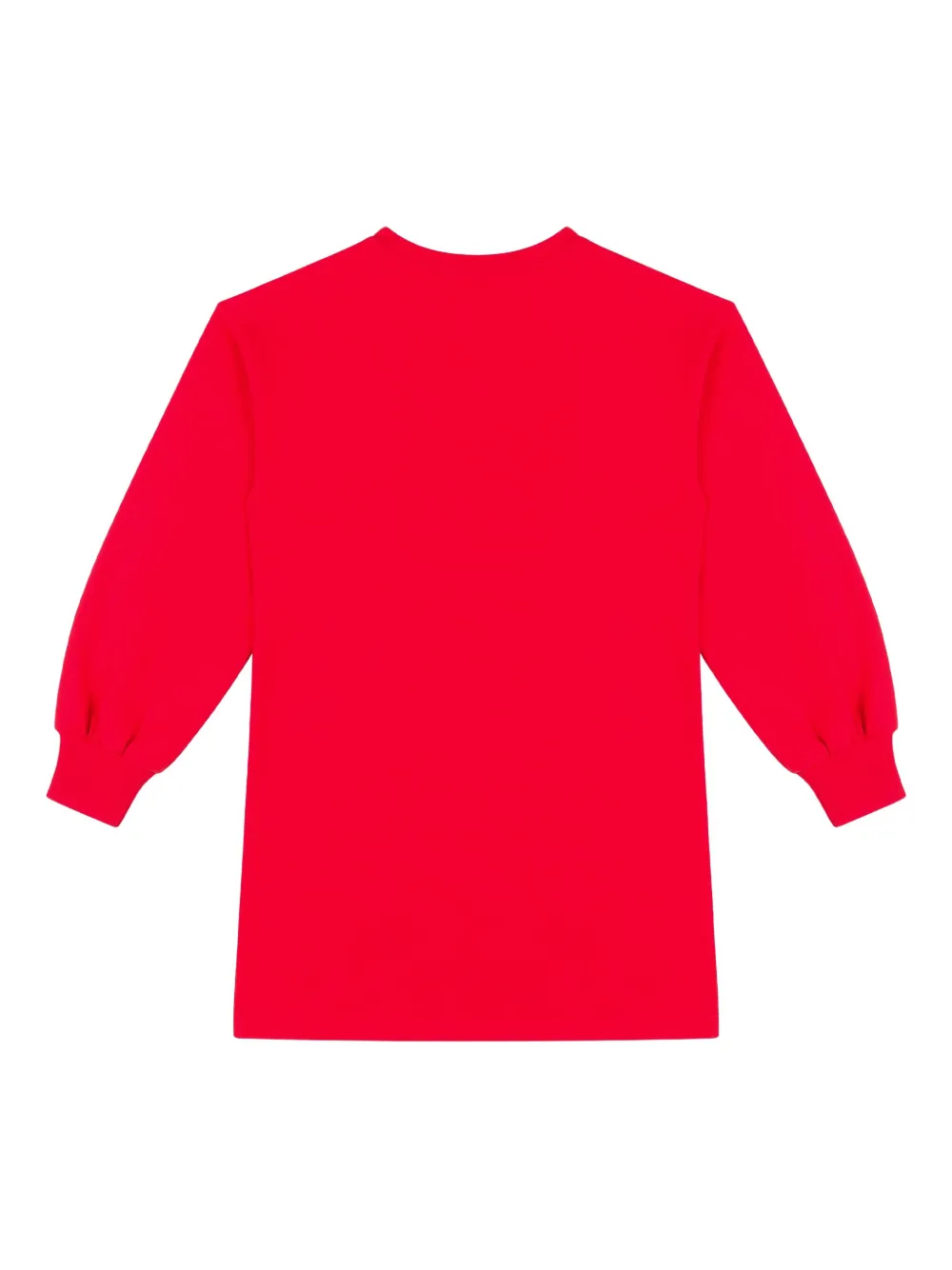 Moschino Kids Jurk met logoprint Rood
