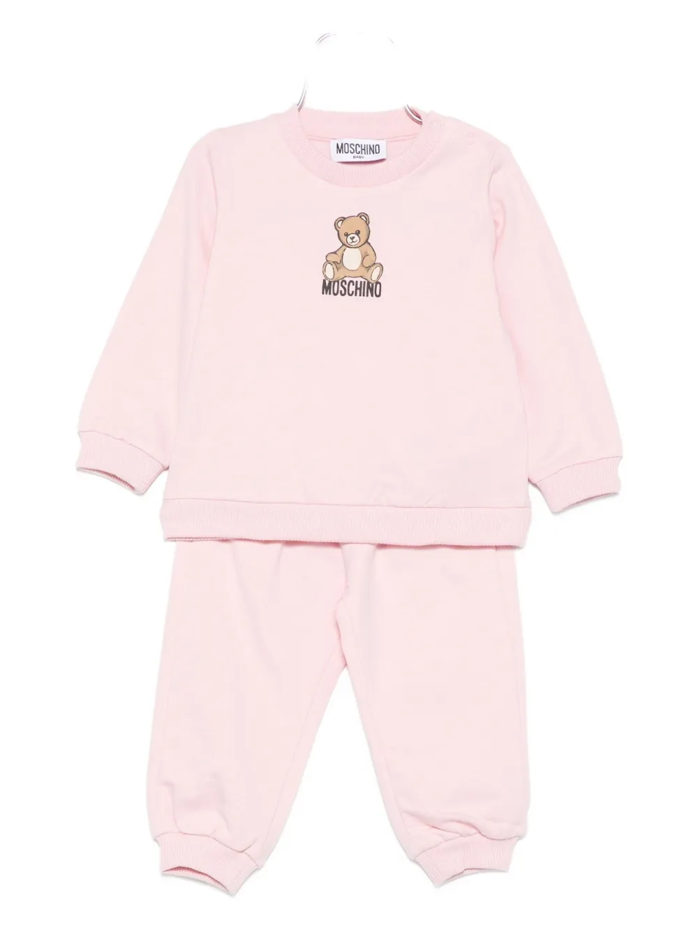 Moschino Teddy Bear-print Tracksuit In Pink