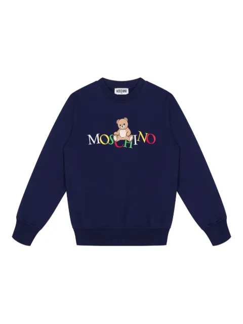 Moschino Kids سويت شيرت بزينة دب