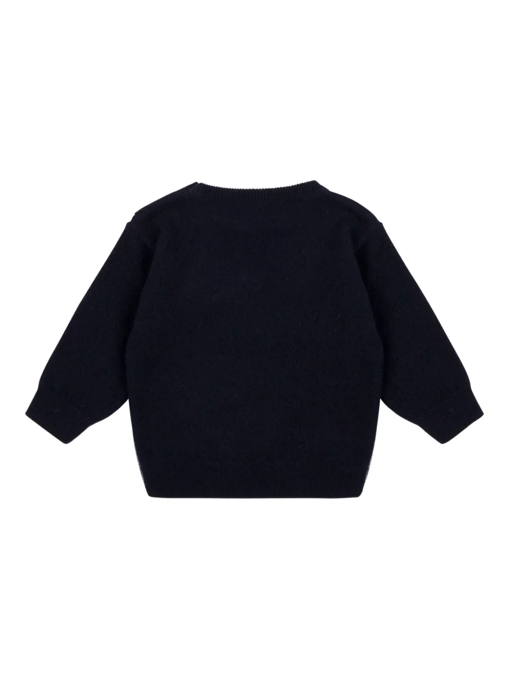 Moschino Kids Trui met geborduurde teddybeer Grijs