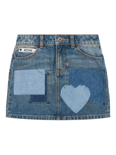 Moschino Kids denim mini skirt
