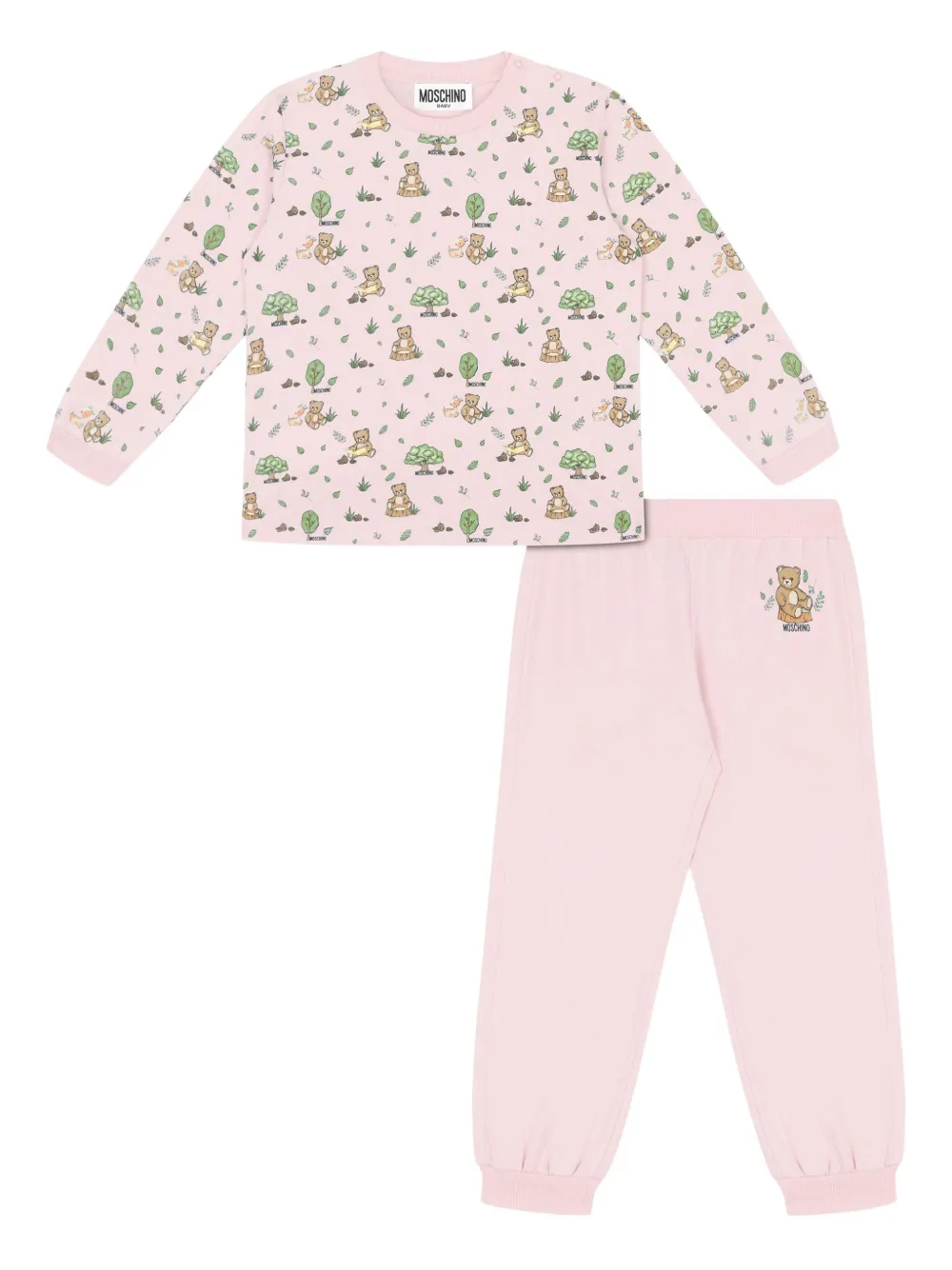 Moschino Kids chándal con motivo Teddy Bear | rosa | Image 1