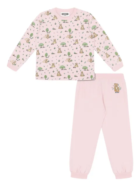 Moschino Kids teddy-print tracksuit set