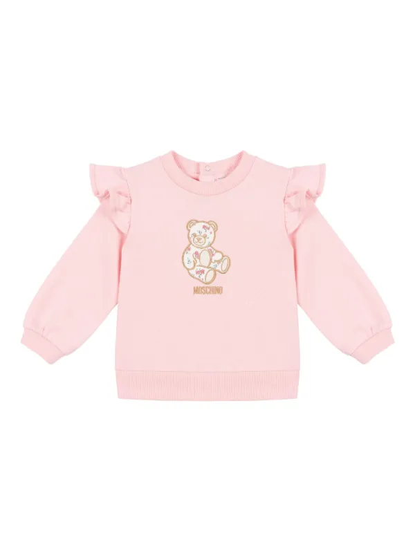 Moschino Kids ラッフルスリーブ テディ スウェットシャツ | FARFETCH JP