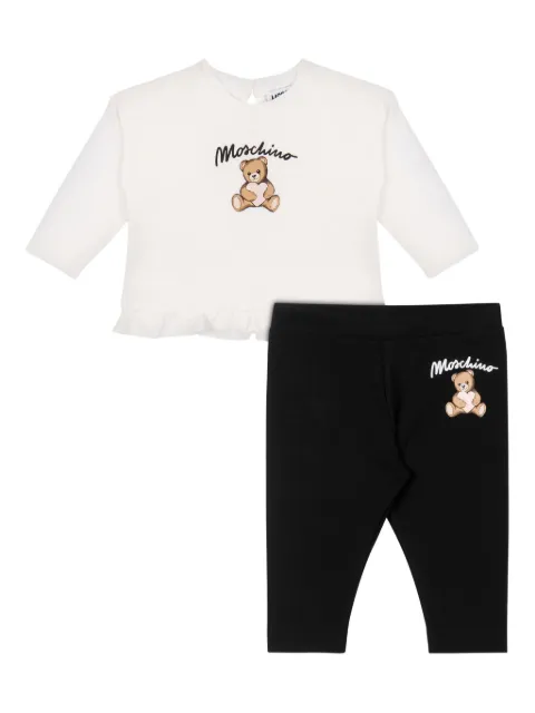 Moschino Kids bear-motif T-shirt and leggings set