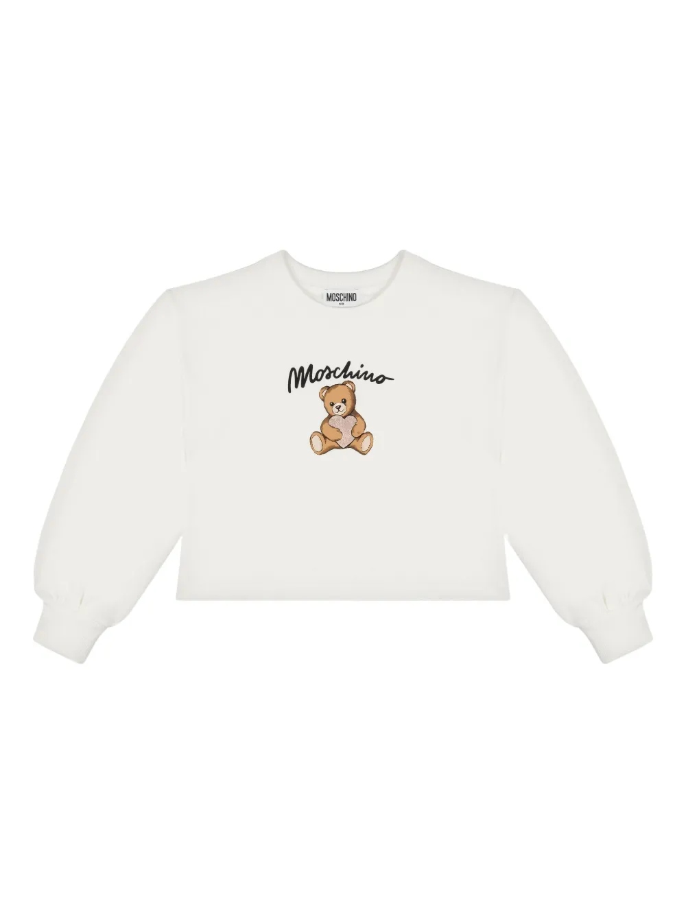 Moschino Kids Sweater met teddybeerprint Beige