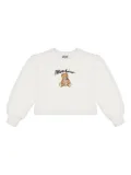 Moschino Kids teddy-bear print sweatshirt - Neutrals