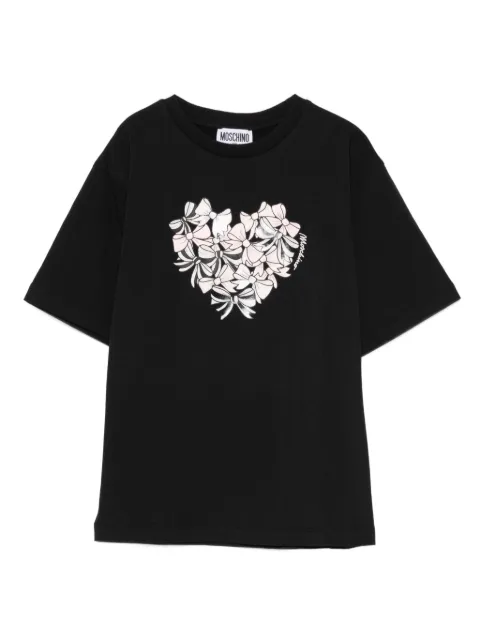 Moschino Kids heart-bow T-shirt