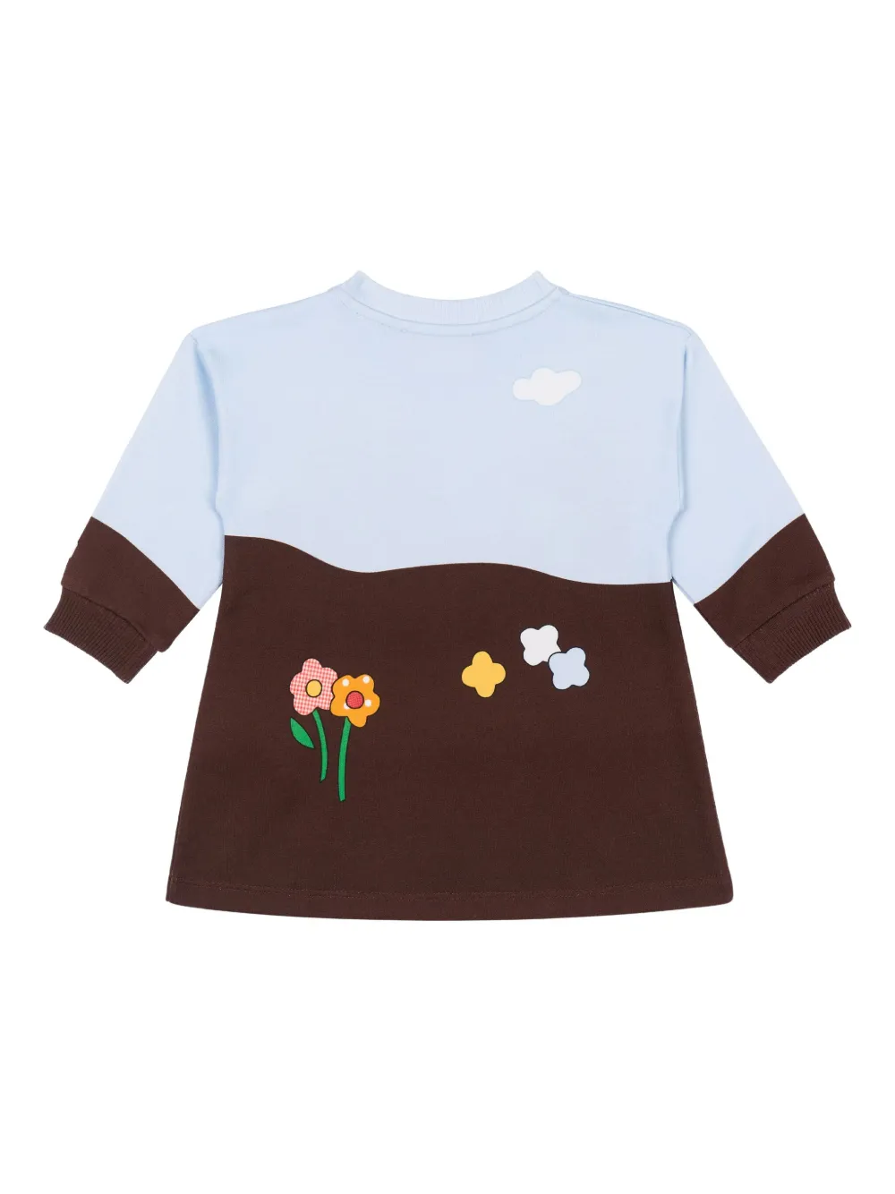 Moschino Kids Top met lange mouwen en applicatie - Bruin