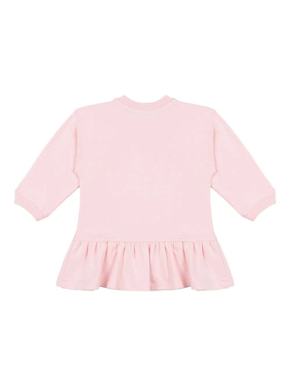 Moschino Kids Jurk met ruches Roze