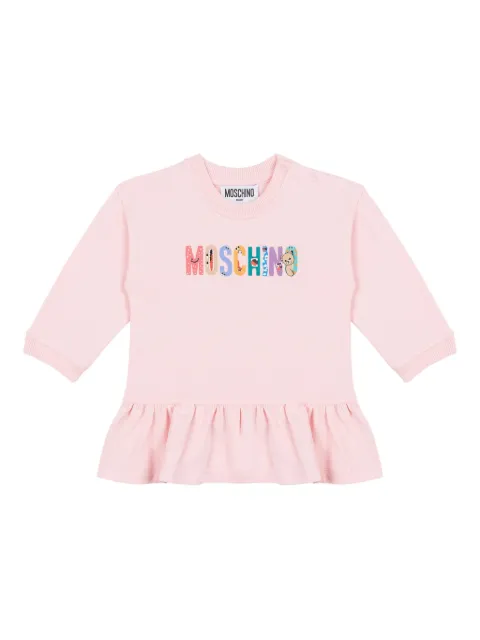 Moschino Kids ruffled-hem dress