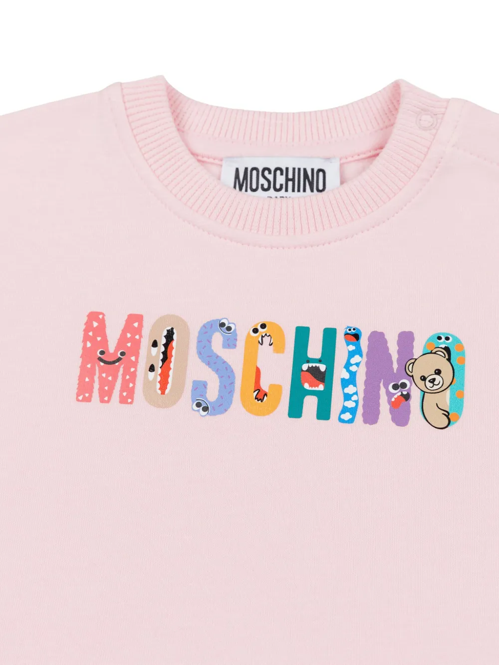 Moschino Kids Jurk met ruches Roze