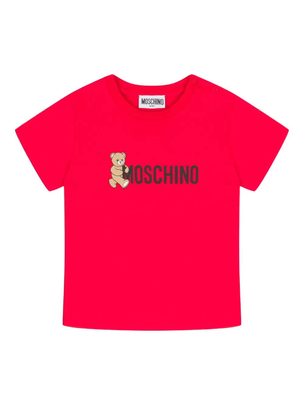 Moschino Kids T-shirt met teddybeerprint Rood
