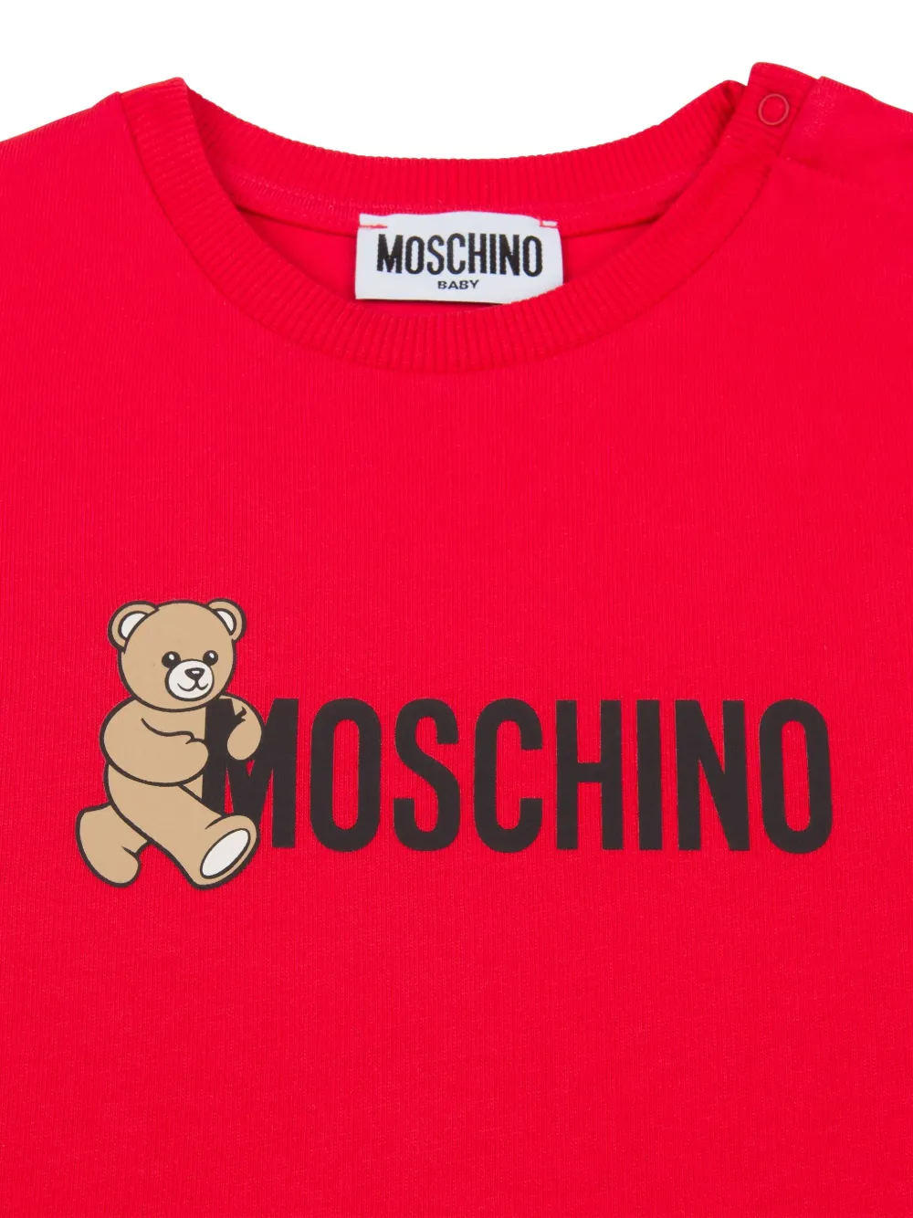 Moschino Kids T-shirt met teddybeerprint Rood