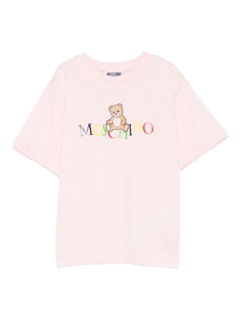 Moschino Kids T-shirt met teddybeerprint Roze