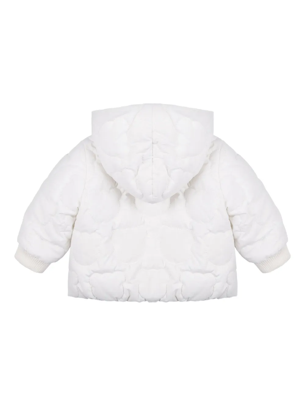 Moschino Kids Gewatteerd donsjack Wit