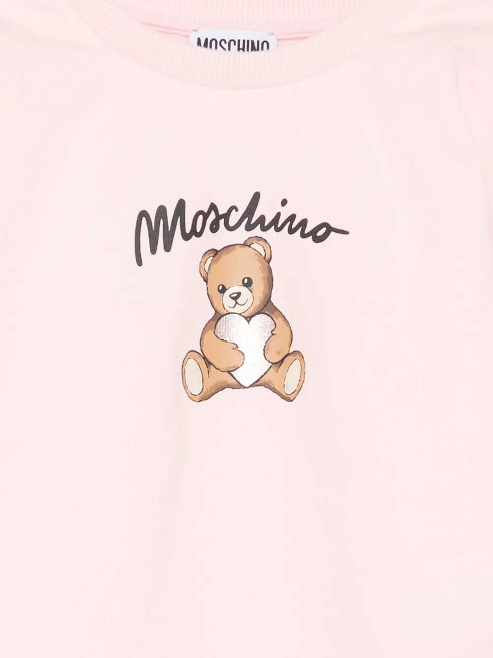 Moschino Kids Sweater met teddybeerprint Roze
