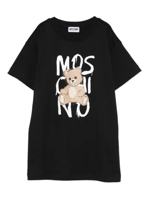 Moschino Kids Vestido com estampa Teddy