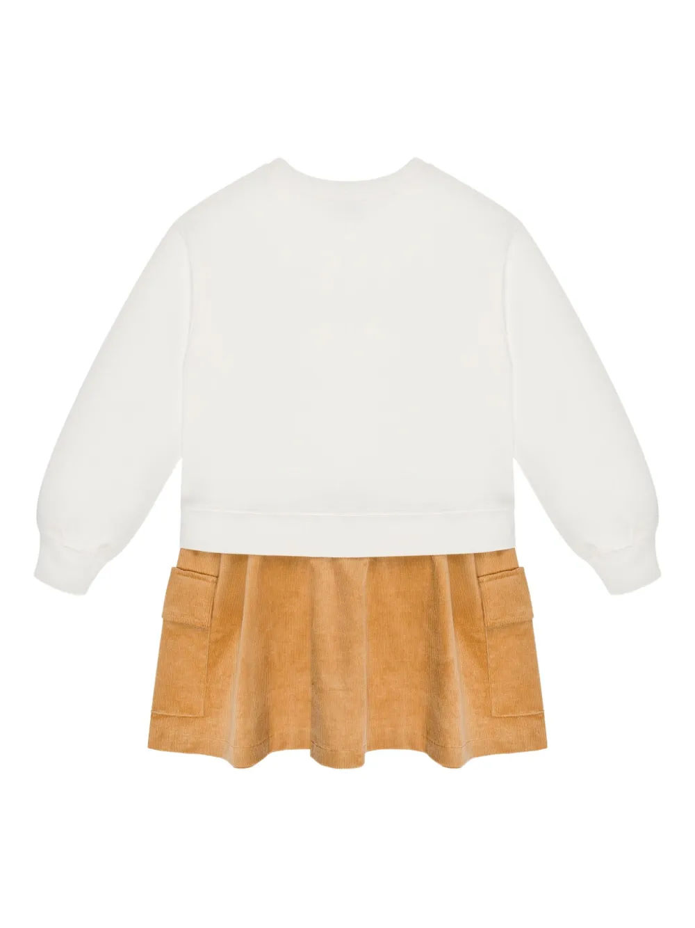 Moschino Kids Jurk met logoprint Wit
