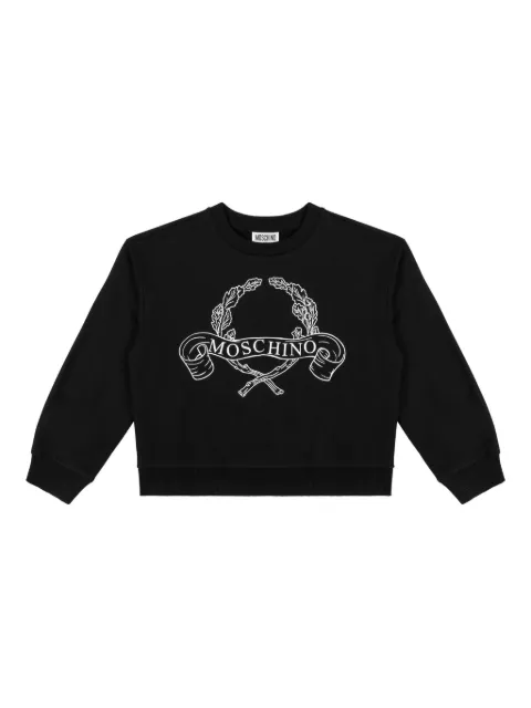 Moschino Kids Sweatshirt mit Logo-Print