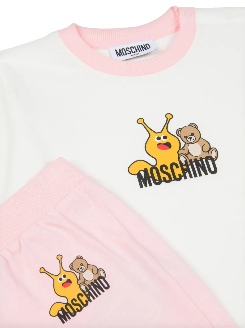 Moschino Kids Trainingspak met teddybeer-print Roze
