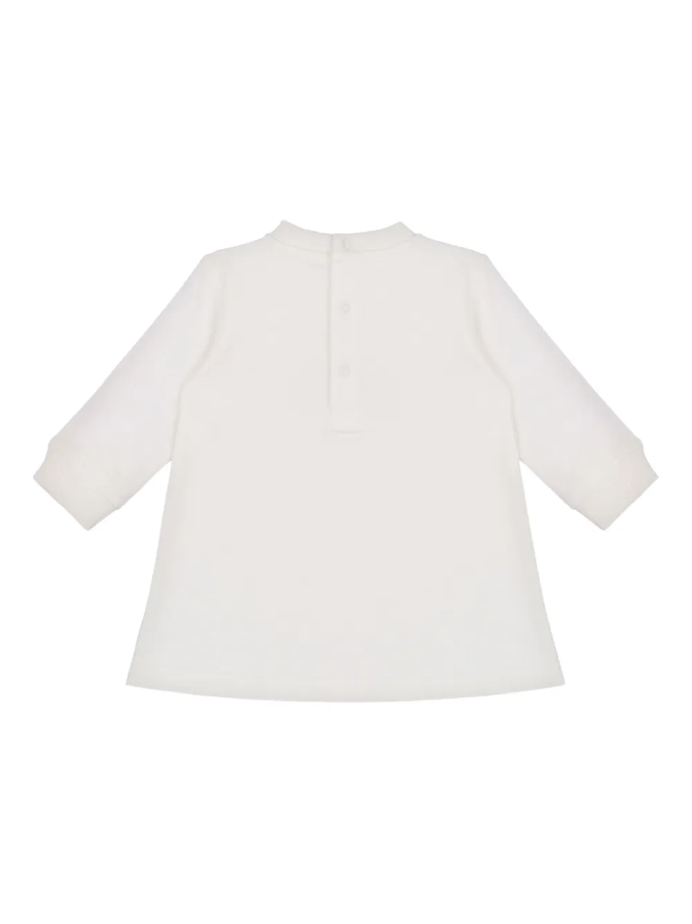 Moschino Kids Jurk met dierenpatroon - Wit